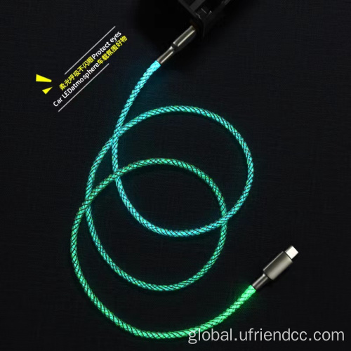 5A100w fast charging data colorful cable